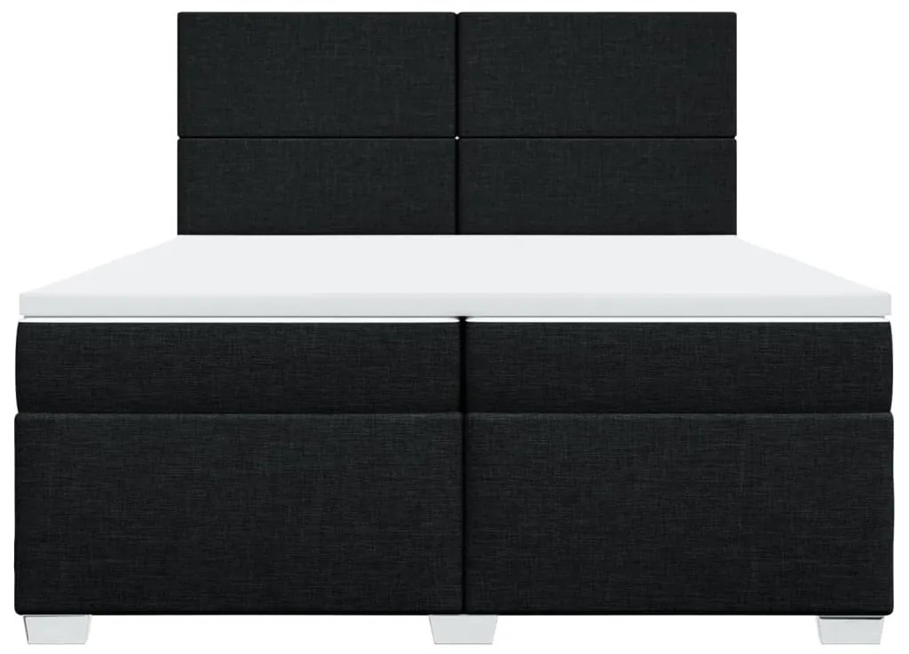 ΚΡΕΒΑΤΙ BOXSPRING ΜΕ ΣΤΡΩΜΑ ΜΑΥΡΟ 200X200 ΕΚ. ΥΦΑΣΜΑΤΙΝΟ 3292890