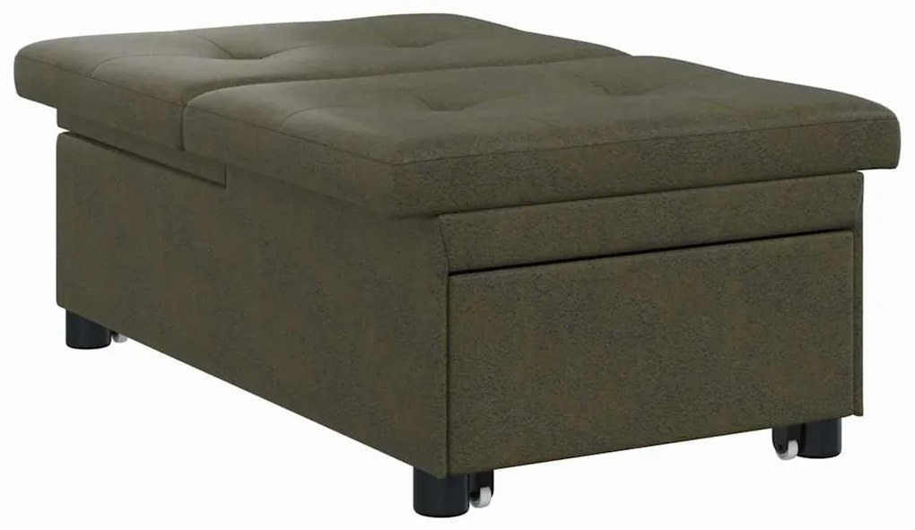 vidaXL Κρεβάτι καναπές Σκούρο Γκρι 194 x 67 x 82 εκ Υφασμα Huahua