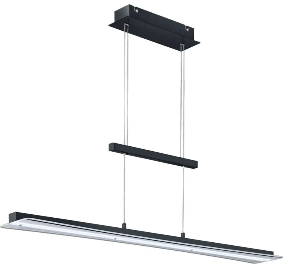 Φωτιστικό Οροφής - Ράγα Smash R32421132 1xLed 18W 100x150cm Black Mat RL Lighting Μέταλλο