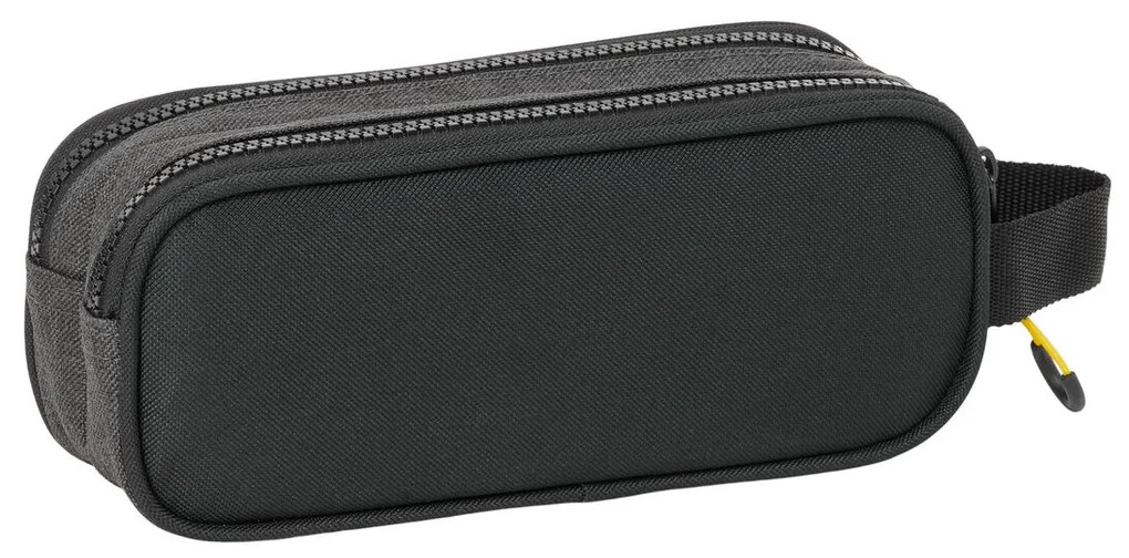 Διπλή Κασετίνα Munich Topo Μαύρο 21 x 8 x 6 cm