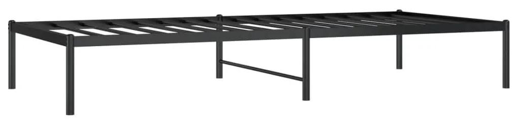 Μεταλλικό πλαίσιο κρεβατιού Μαύρο 90x200 cm - Μαύρο