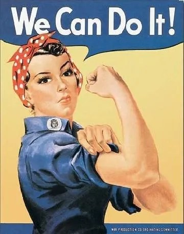 Μεταλλική πινακίδα ROSIE THE RIVETOR - we can do it