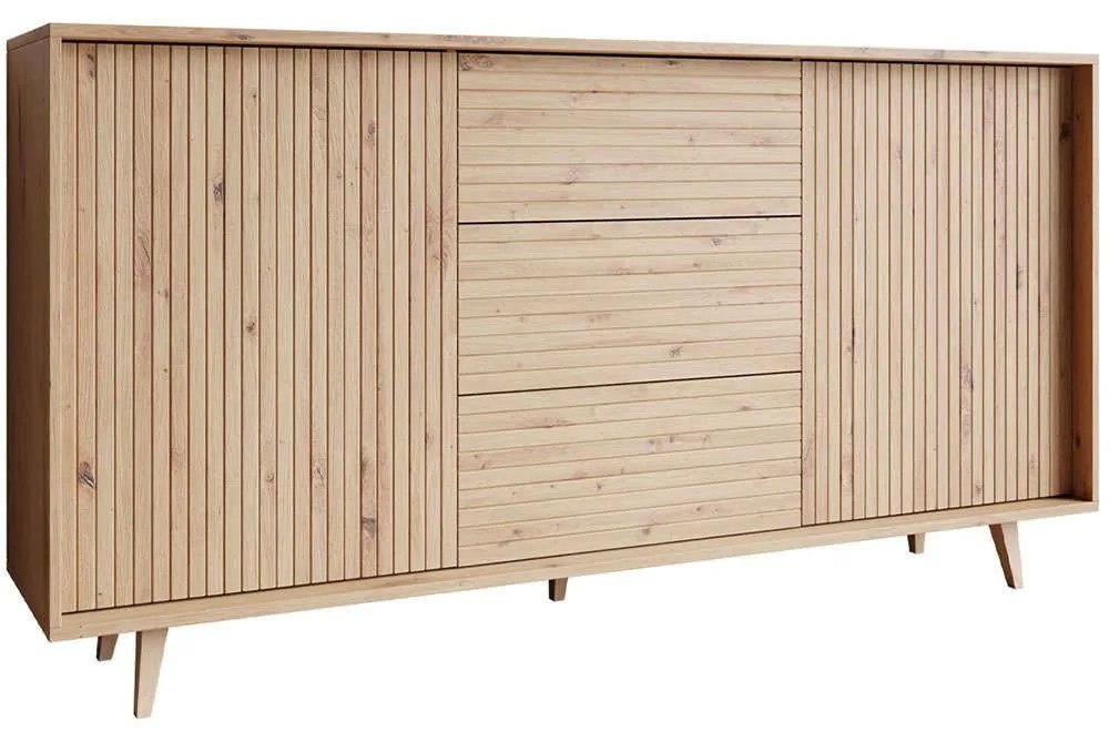 Μπουφές Ferido 162712869 180x40x84cm Natural Πλαστικό,Μοριοσανίδα