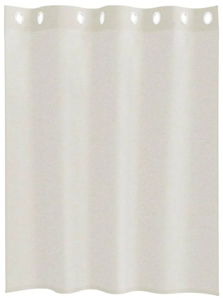 vidaXL Κουρτίνες με κουρτίνες 2 pcs Κρεμ 140x140εκ Πολυεστέρας