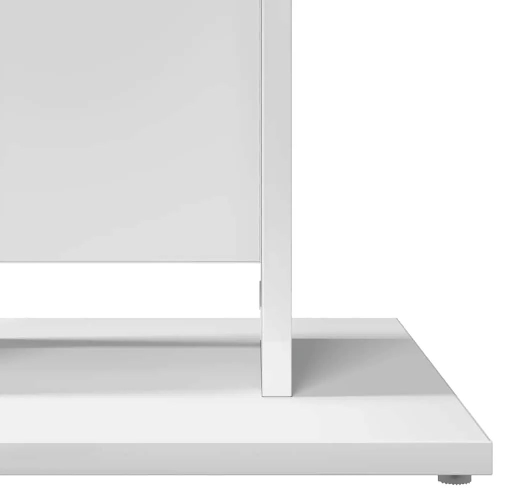 vidaXL Τραπέζι Bistro Λευκό 60 x 60 x 75 εκ. Επεξ. Ξύλο