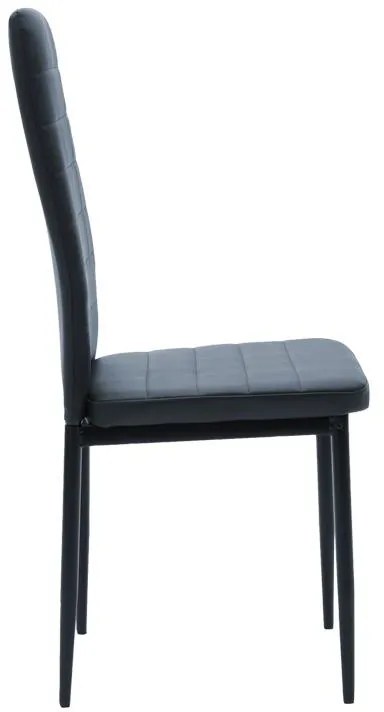 Σετ Τραπεζαρίας Julita - Parker 5 τεμ Mdf Μαύρο - Φυσικό Φ80x73cm. 80x80x73 εκ.