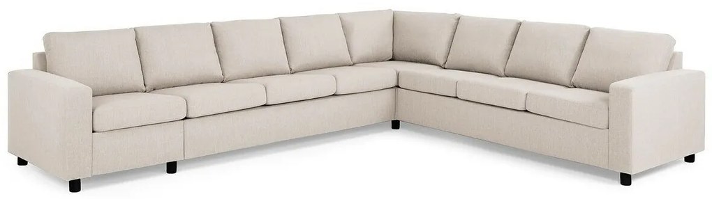 Γωνιακός Καναπές Scandinavian Choice C158, Ανοιχτό καφέ, 345x285x86cm