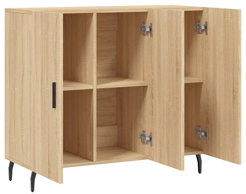vidaXL Ντουλάπι Sonoma δρυς 90x34x80 εκ. Επεξεργασμένο Ξύλο