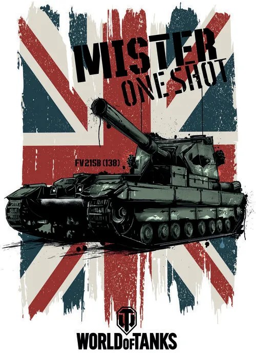 Εικονογράφηση World of Tanks - Mister One Shot - Union Jack, WOT