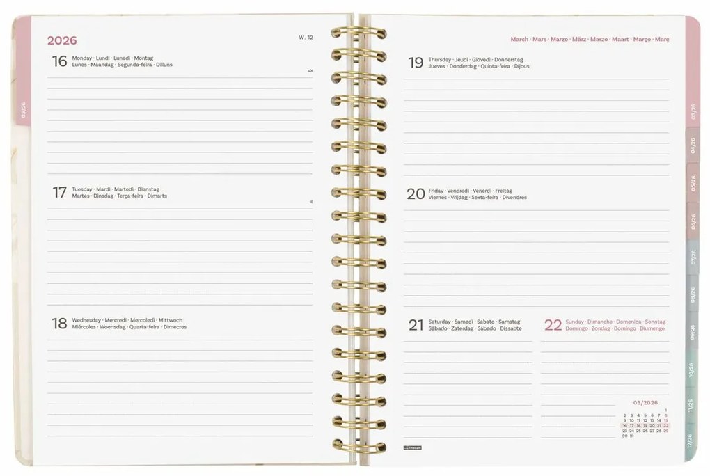 Ατζέντα Finocam OPTIMAL B5 17,6 x 25 cm 2026