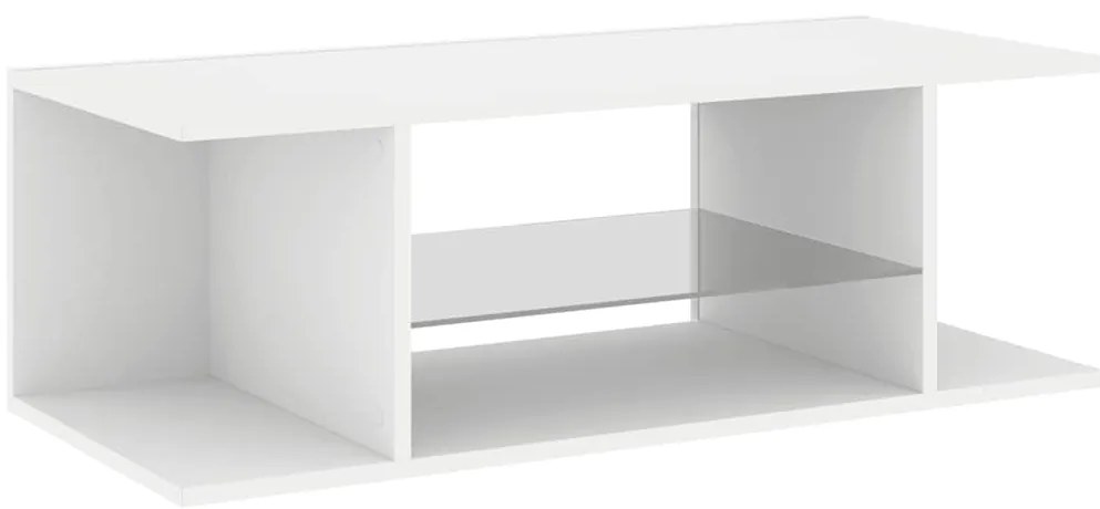 vidaXL Έπιπλο Τηλεόρασης με LED Λευκό 90x39x30 εκ.