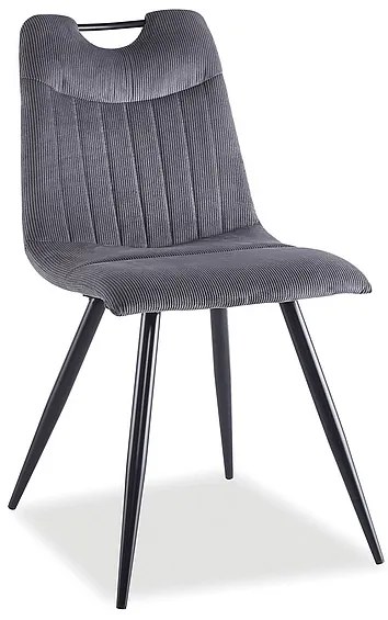 ORFE SZTRUKS CHAIR ΜΑΥΡΟ ΠΛΑΙΣΙΟ / ΓΚΡΙ FJORD 15 DIOMMI ORFESCSZ