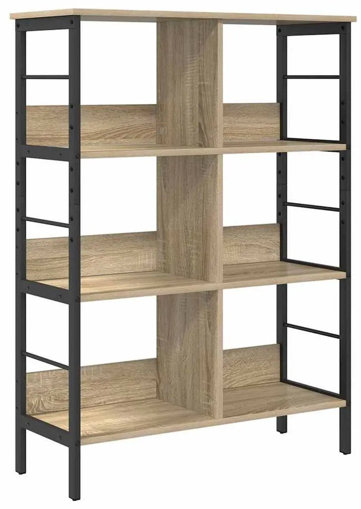 vidaXL Ράφι Βιβλίων Δρύς Sonoma 82 x 32 x 112 εκ. Επεξεργασμένο ξύλο