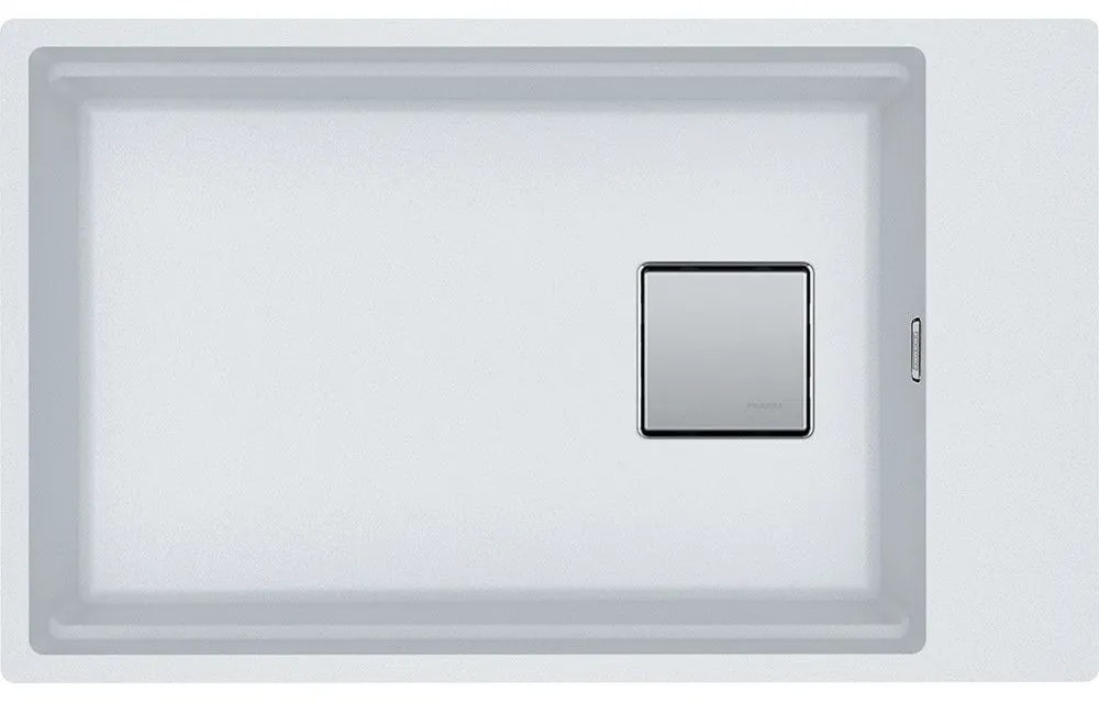 Franke Kubus 2 KNG 110-62 Polar White Υποκαθήμενος Γρανιτένιος Νεροχύτης 80cm