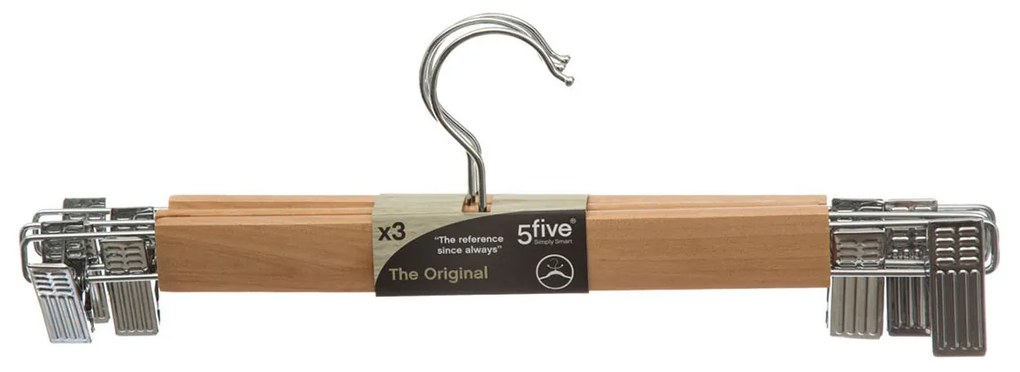 Κρεμάστρες Ρούχων Με Κλιπ (Σετ 3τμχ) F-V Clip Hanger 151518C