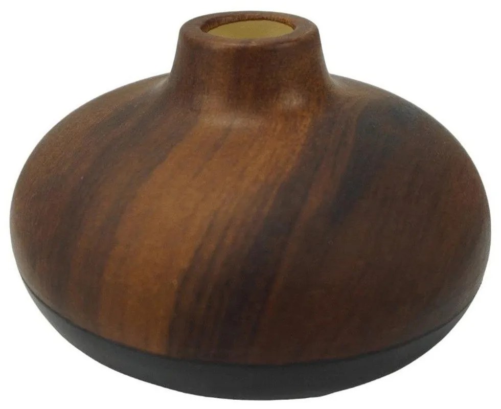 Κηροπήγιο LJT371313B Φ12,5x8,5cm Black-Brown Oriana Ferelli Κεραμικό