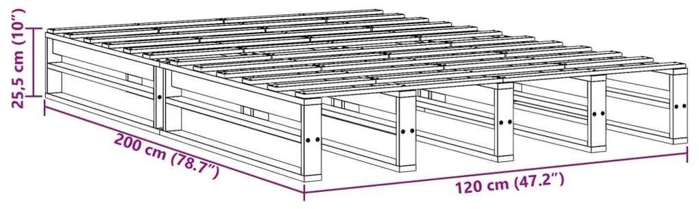 ΣΚΕΛΕΤΟΣ ΚΡΕΒ. ΧΩΡΙΣ ΣΤΡΩΜΑ ΚΑΦΕ ΚΕΡΙΟΥ 120X200 ΕΚ ΜΑΣΙΦ ΠΕΥΚΟ 850841