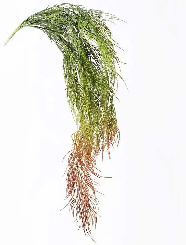 Τεχνητή Κρεμαστή Φτέρη 7361-7 15x83cm Green-Red Supergreens Polyethylene