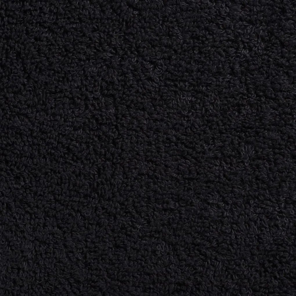 vidaXL Πετσέτες Μπάνιου Premium SOLUND 2 τεμ. Μαύρες 100x150 εκ. 600 γρ./μ²