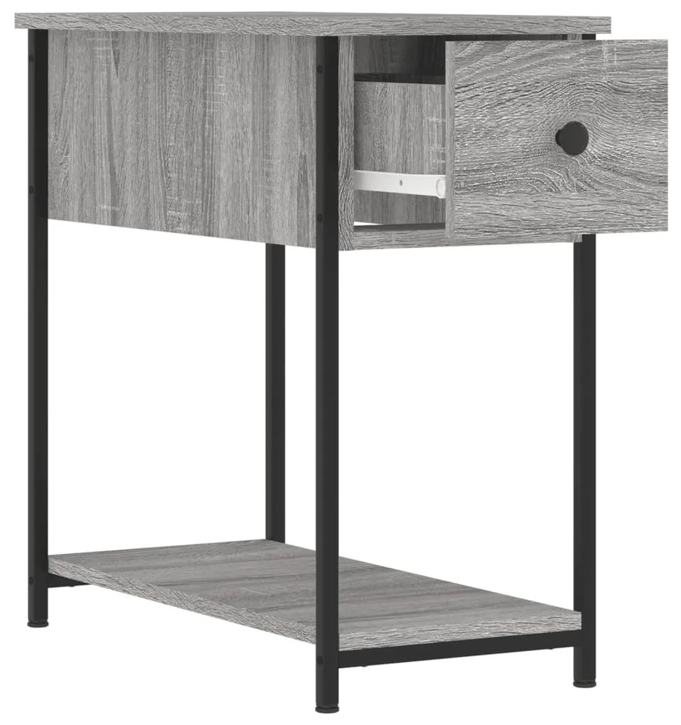 vidaXL Κομοδίνα 2 τεμ. Γκρι Sonoma 30 x 60 x 60 εκ. από Επεξεργ. Ξύλο