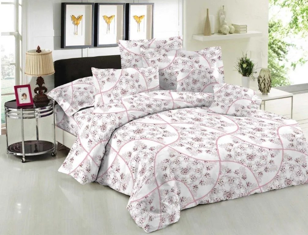 Σετ Σεντόνια Polycotton Μονά Με Λάστιχο 100x200+20εκ. Rosella Pink 7001648-52F