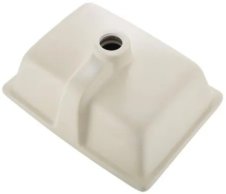 VEVOR Undermount Bathroom Sink, 400 x 305 mm Rectangular White Ceramic Vessel Sink with Overflow Hole, Under Counter Drop in Modern Lavatory Vanity Bath Wash Bowl Basin, Rectangle for Small Space