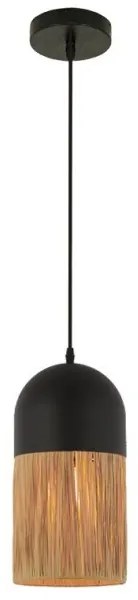 Κρεμαστό Φωτιστικό Οροφής E27 11W IP20 Μαύρο 23071 Zambelis-23071-Μαύρο 23071