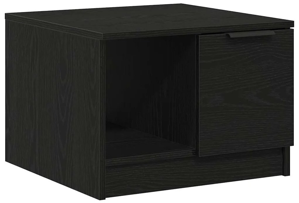 vidaXL Τραπεζάκι σαλονιού with Drawer Μαύρη δρυς 50 x 50 x 36 εκ.