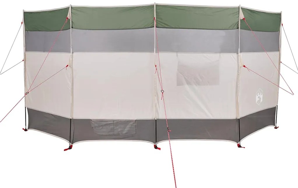 vidaXL Ανεμοφράκτης Κάμπινγκ Πράσινος 366x152x152 εκ. Αδιάβροχος