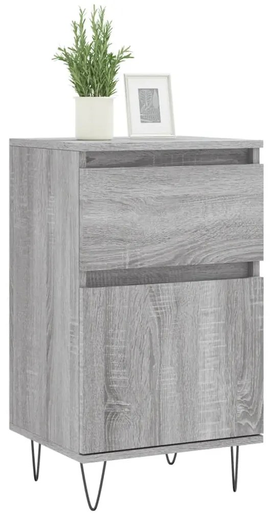 vidaXL Ντουλάπια 2 τεμ. Γκρι Sonoma 40x35x70 εκ. Επεξεργασμένο Ξύλο