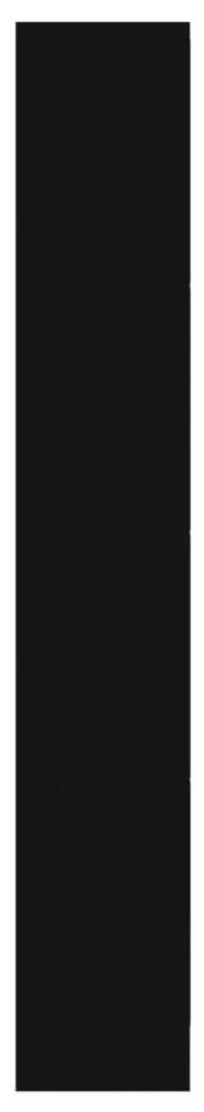 vidaXL Παπουτσοθήκη Μαύρη 63x24x147 εκ. από Επεξεργασμένο Ξύλο