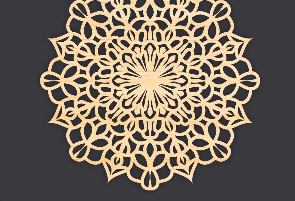 Σετ των 2 Intra απο ξύλο plywood 3mm-4mm πάχος 3D Mandala για Cricut Δίασταση 30x30 cm INTRAFABR-86061371