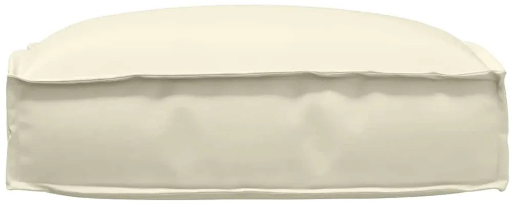 vidaXL Μαξιλάρι παλέτας για κάθισμα Κρεμ 50 x 50 x 12 cm Ύφασμα Oxford