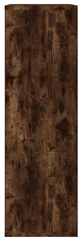 vidaXL Βιβλιοθήκη/Ντουλάπι Καπνιστή Δρυς 50x25x80 εκ. Επεξεργ. Ξύλο