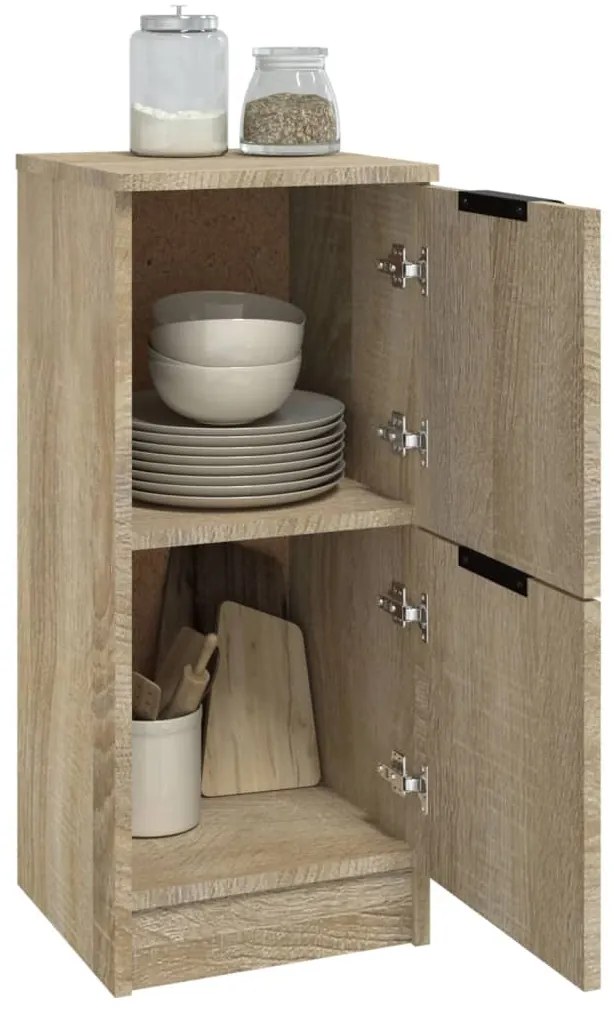vidaXL Ντουλάπια 2 τεμ. Sonoma Δρυς 30x30x70 εκ. Επεξεργασμένο Ξύλο