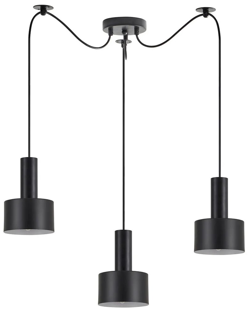 Φωτιστικό Οροφής Τρίφωτο Homelighting 77-8542 Black