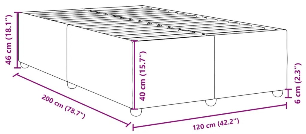 Σκελετός Κρεβατιού Χωρίς Στρώμα Κρεμ 120x200 εκ. Υφασμάτινο - Κρεμ