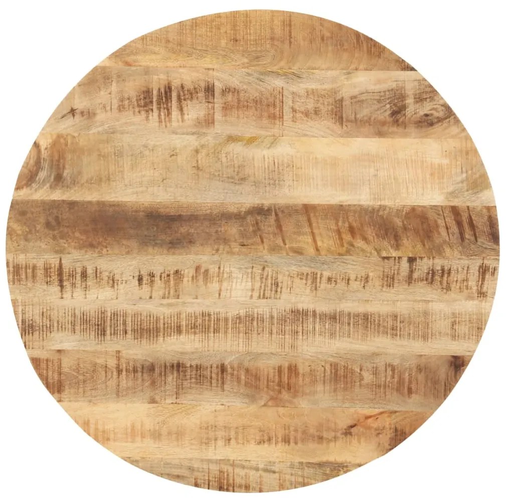 vidaXL Επιφάνεια Τραπεζιού Στρογγυλή 25-27 χιλ. 80 εκ. Ξύλο Μάνγκο