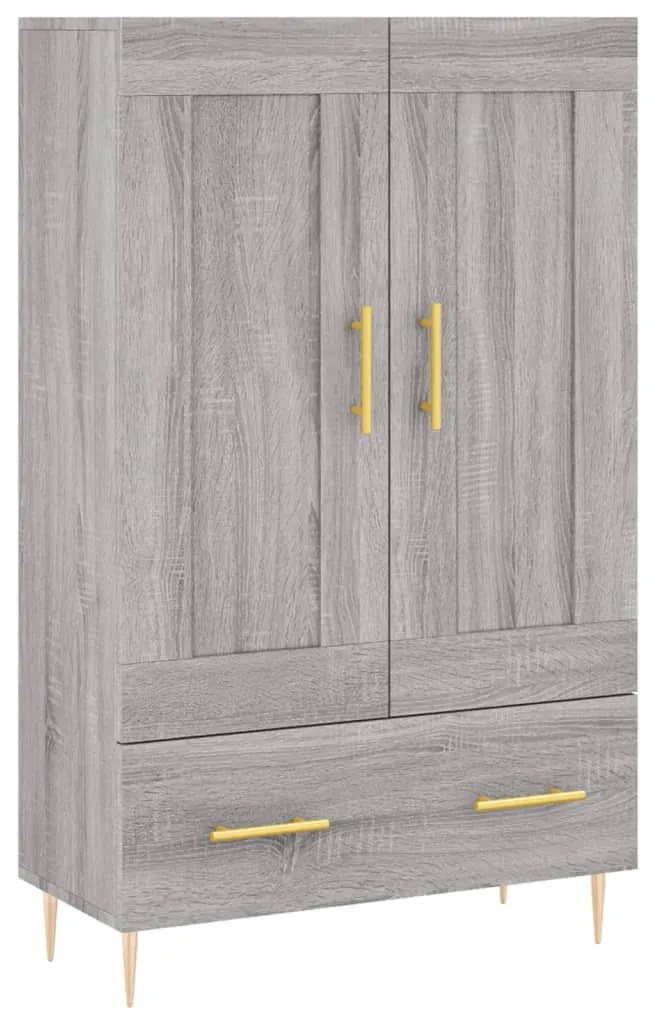 vidaXL Ντουλάπα Γκρι Sonoma 69,5 x 31 x 115 εκ. από Επεξεργασμένο Ξύλο
