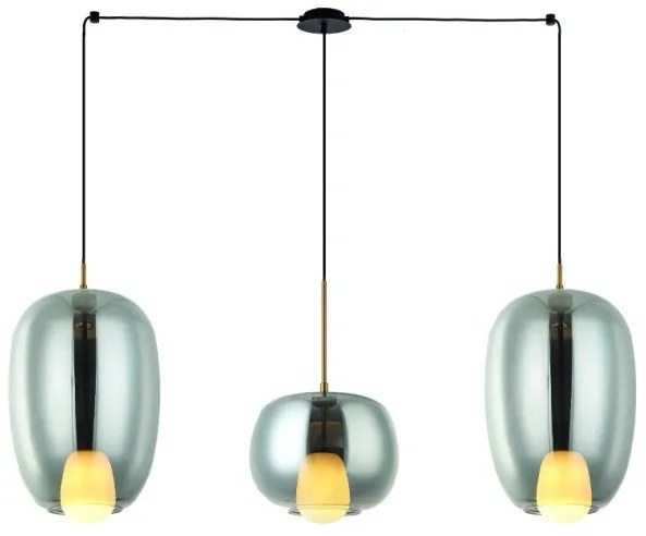 Κρεμαστό Φωτιστικό Οροφής 3xG9 LED 7W IP20 Μαύρο 22149 Zambelis-22149-Μαύρο 22149