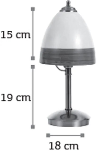 Επιτραπέζιο φωτιστικό InLight 3432-Ασημί