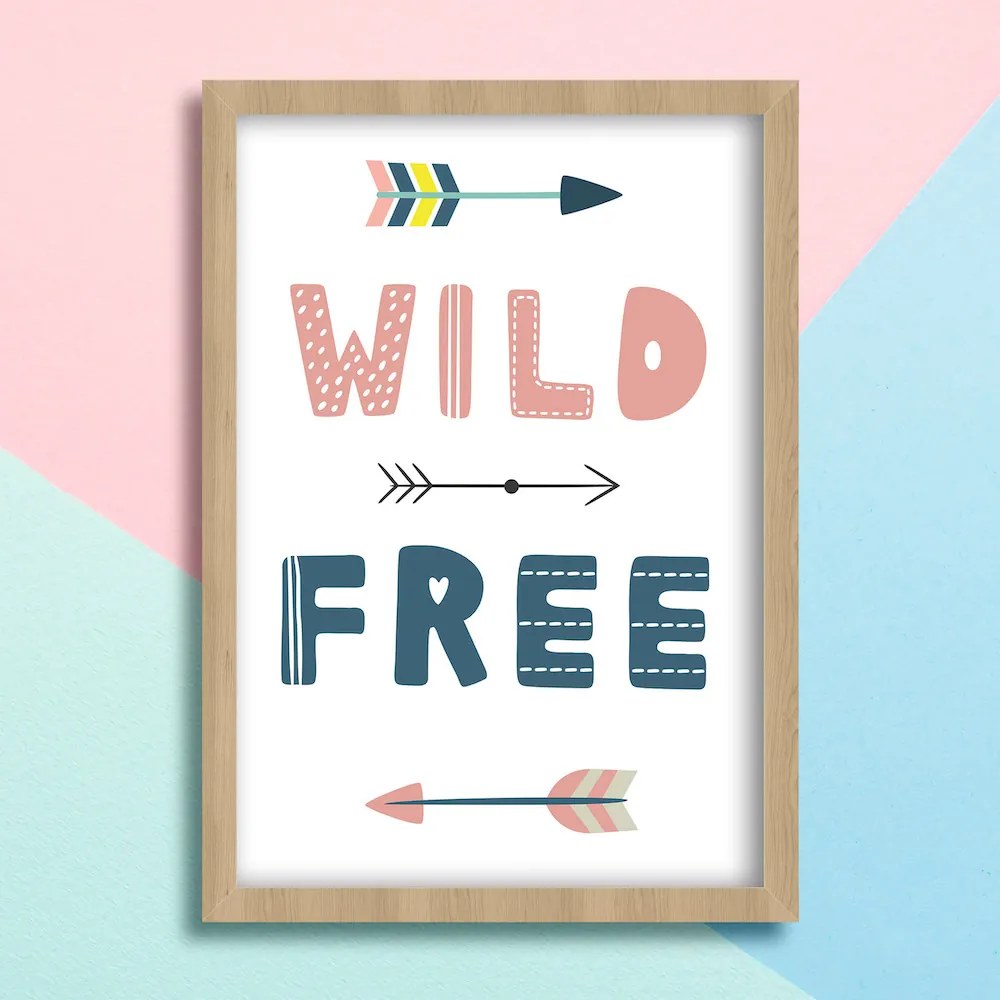 Παιδικός πίνακας Wild &amp; Free KD133 30x40cm Εκτύπωση Πόστερ (χωρίς κάδρο)