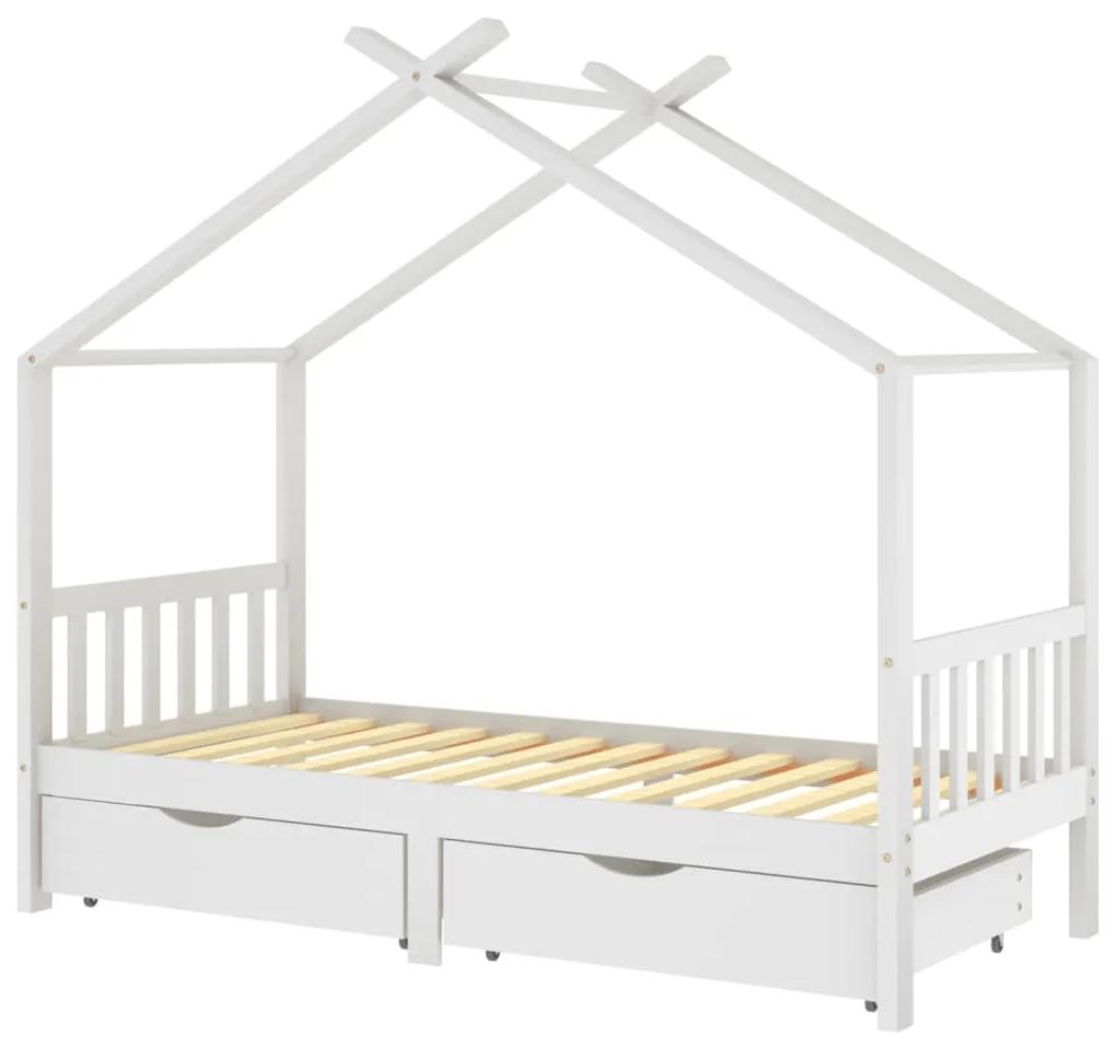vidaXL Πλαίσιο Κρεβατιού Παιδικό με Συρτάρια 90 x 200 εκ. Ξύλο Πεύκου