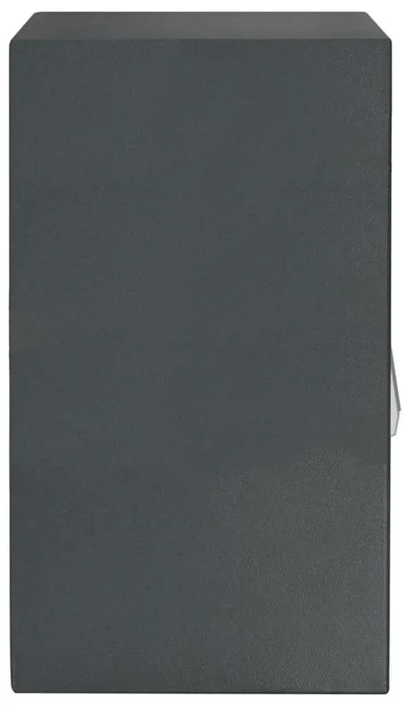 vidaXL Ψηφιακό Ασφαλές Σκούρο γκρι 40 x 35 x 60 εκ. Ατσάλι