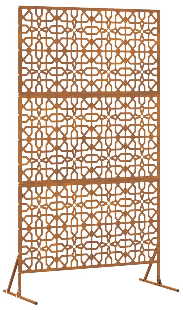 vidaXL Πανέλο Ιδιωτικότητας 100x50x180 cm από Ανοξείδωτο Σίδηρο