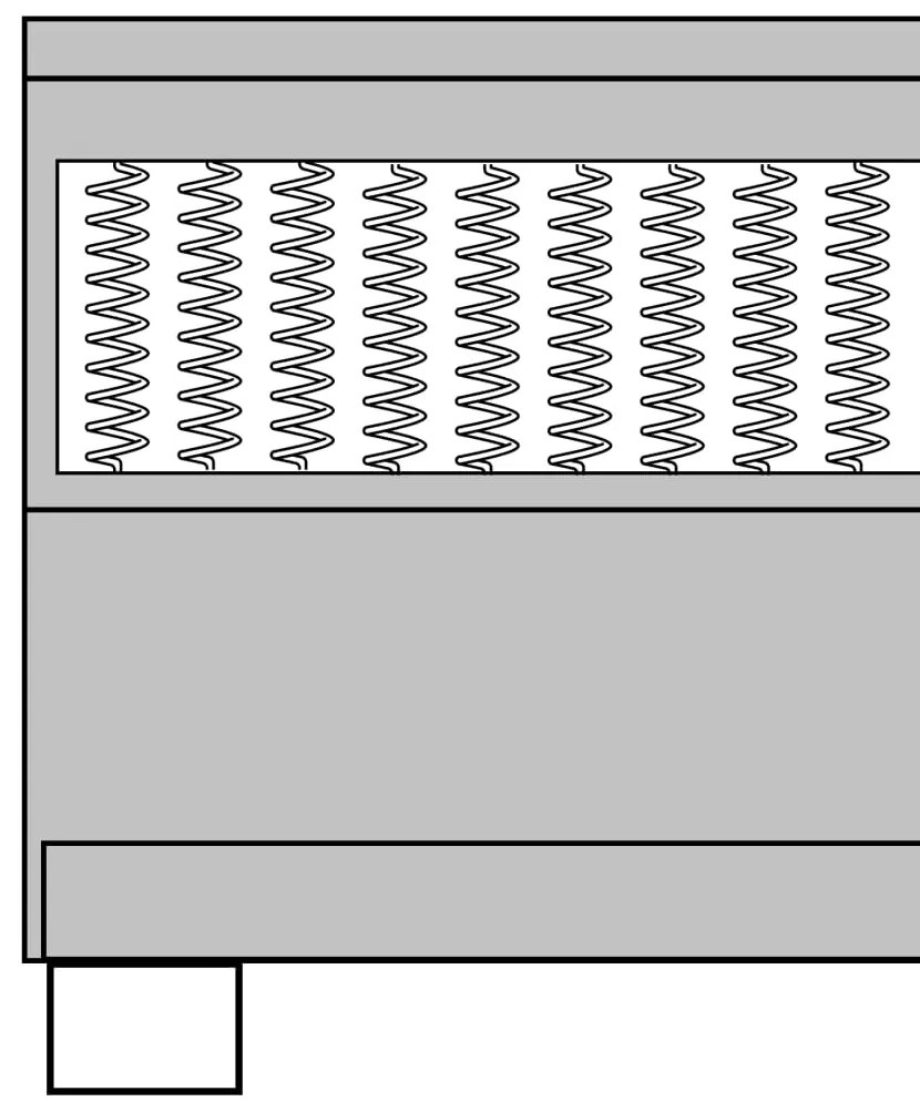 ΚΡΕΒΑΤΙ BOXSPRING ΣΚΟΥΡΟ ΓΚΡΙ 180 X 200 ΕΚ. ΥΦΑΣΜΑΤΙΝΟ 3054796