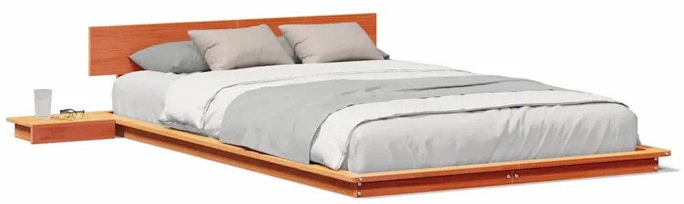 vidaXL Σκελετός Κρεβατιού Καφέ 120 x 190 cm ξύλο