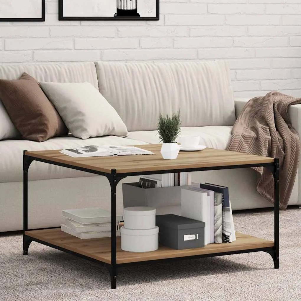 vidaXL Ράφι Βιβλίων 4 pcs Καφέ 80 x 40 x 1.5 cm Επεξεργασμένο ξύλο