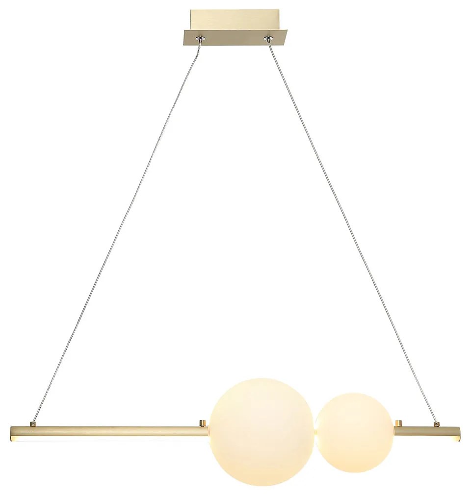 Φωτιστικό Οροφής LED Dimmable Zambelis 22108 Gold Matt