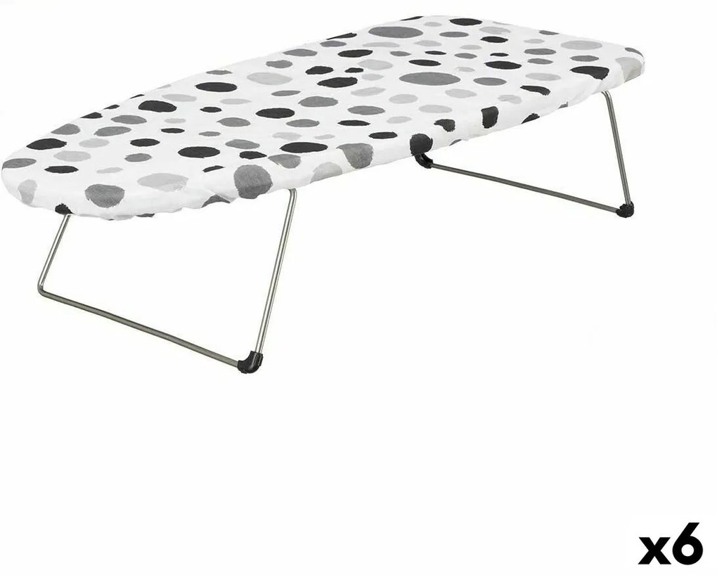 Σιδερώστρα Kipit Λευκό Μαύρο Μέταλλο Ύφασμα Πόντοι Επιφάνεια εργασίας (x6)